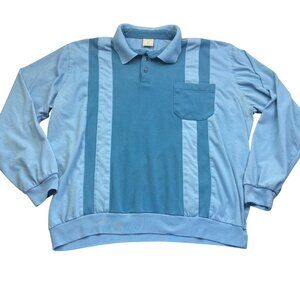 Vintage 70s 1970s Haband Bowling Shirt Men XL Polo Preppy Nerd Geek Tennis Men’s